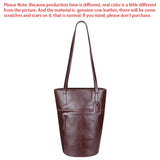 Royal Bagger Simple Shoulder Underarm Bags, Genuine Leather Versatile Casual Bucket Bag, Commuting Women's Handbag 1694